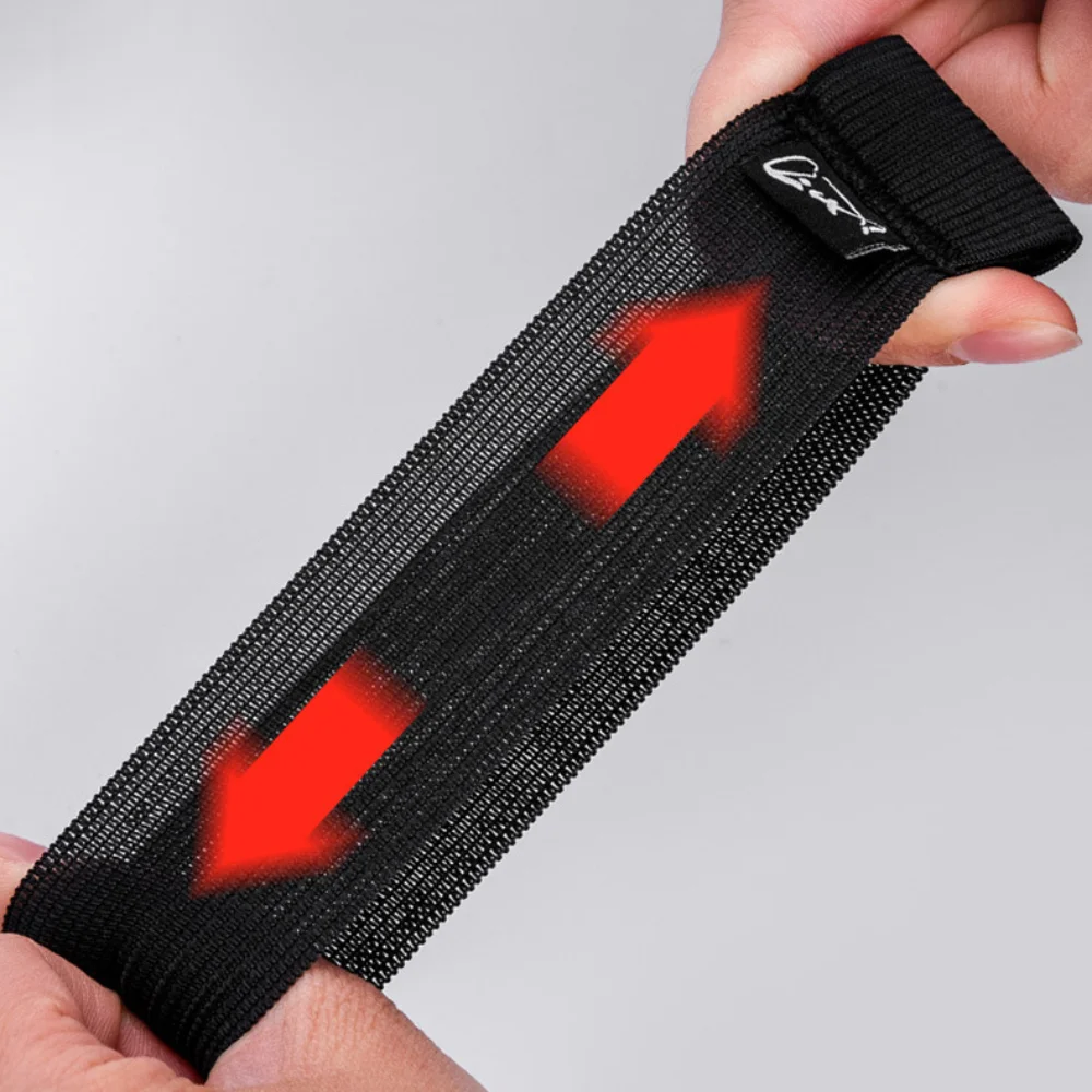Banda elástica negra protectora para carrete de pesca - imagen 4
