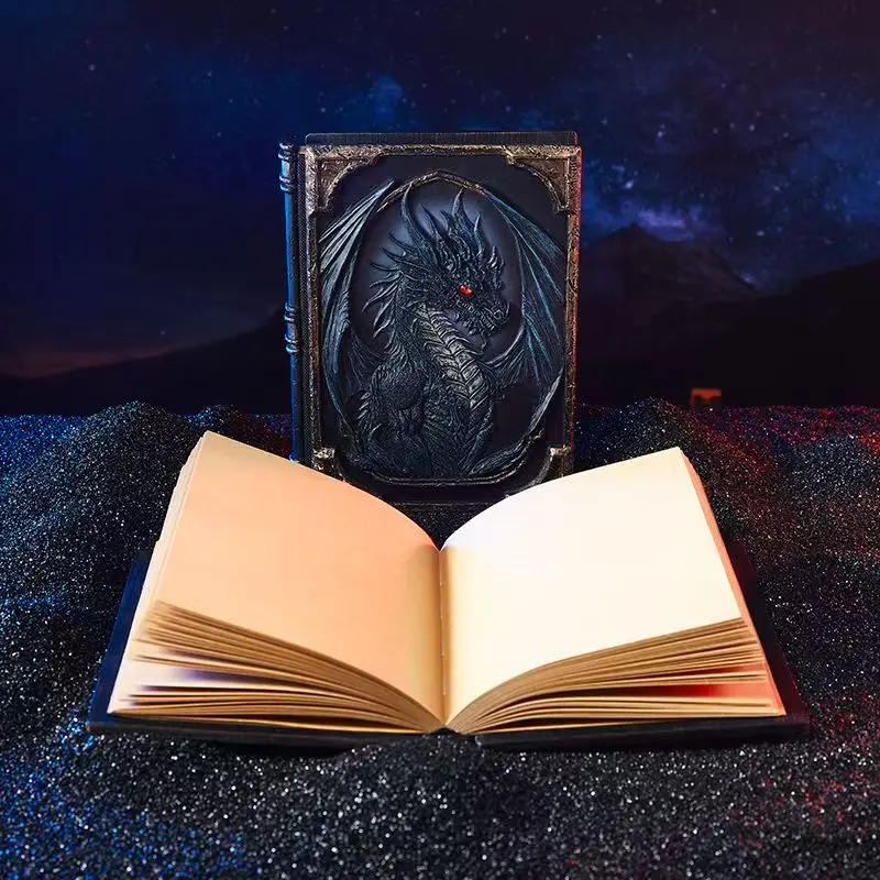 Hot Sale 2026 New Product 3d Relief Notebook Dragon Notebook Retro Handbook Diary Notebook Gift Room Decoration Birthday Gift