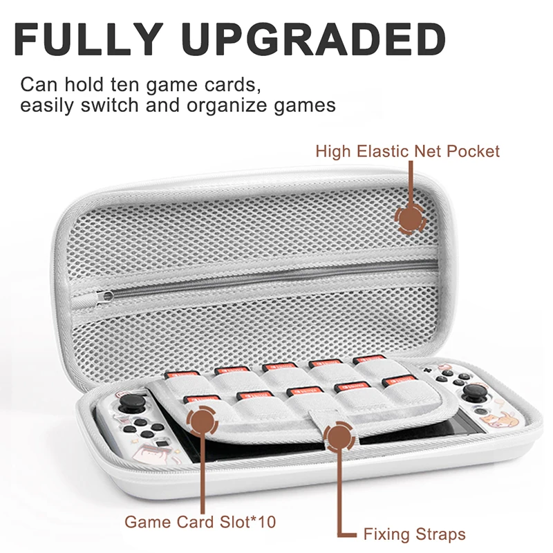 スイッチoledゲーム収納袋旅行キャリングケース任天堂スイッチハードバッグカバーポーチポータブル保護ケースアクセサリー