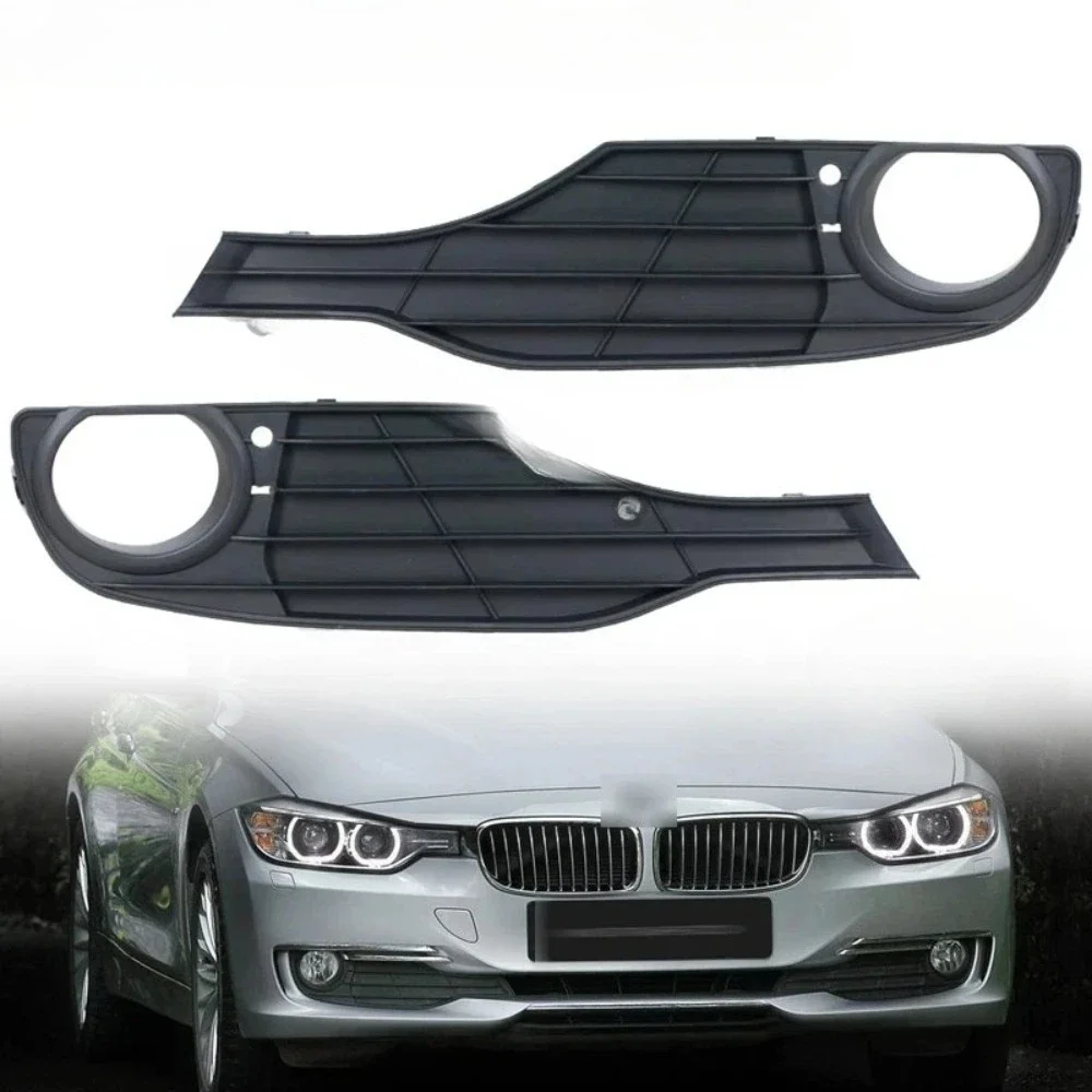 Left/Right Front Lower Bumper Fog Light Grille Replacement Mesh Grille 51117255365 51117281919 For BMW F30 2012 2013 2014 2015