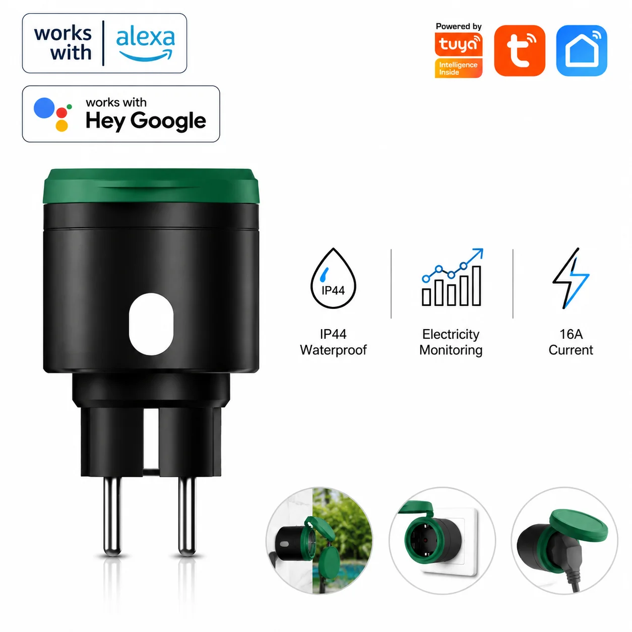 Smart Energy Monitor - Tuya WiFi Smart Plug 16A EU