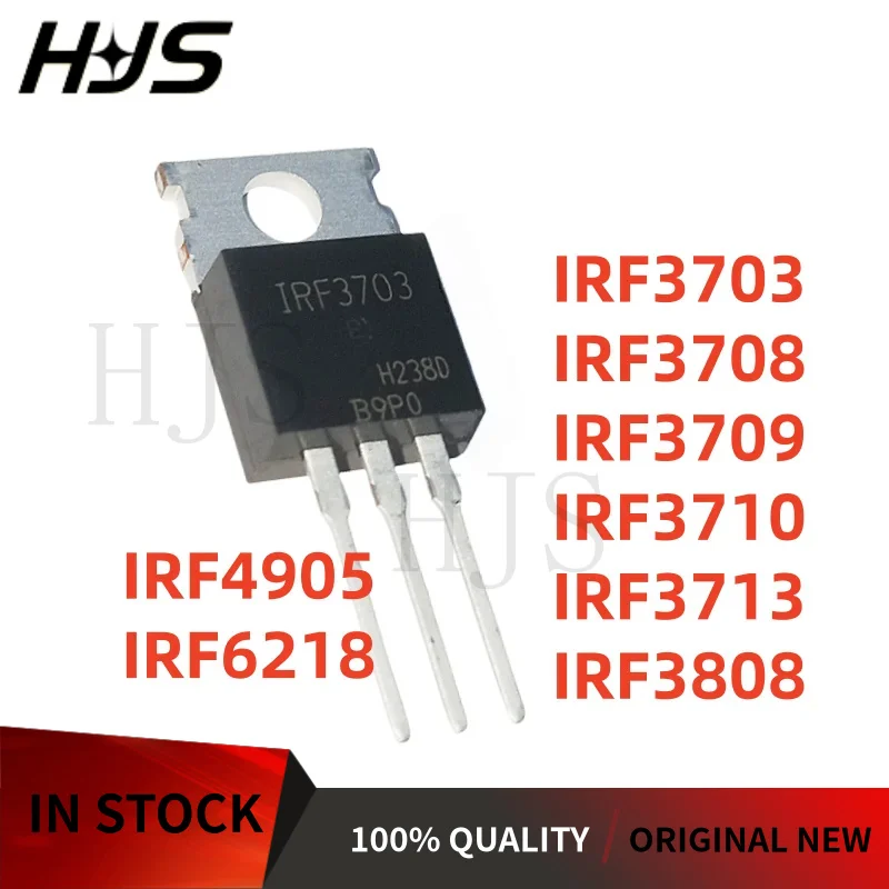 10/PCS NEW IRF3703 IRF3708 IRF3709 IRF3710 IRF3713 IRF3808 IRF4905 IRF6218 TO-220 electronics component High-power In Stock