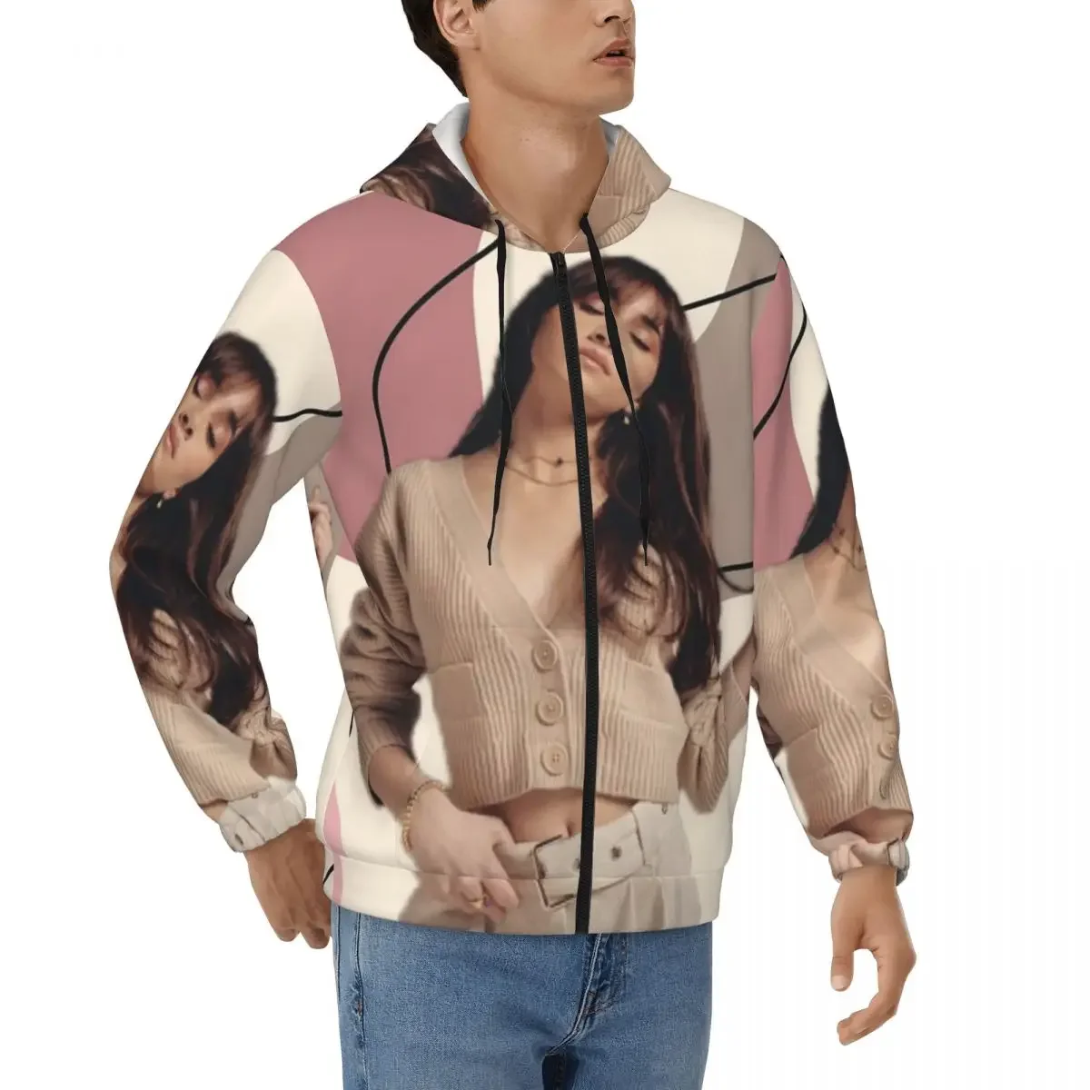 Aitana Ocana Singer cremallera sudaderas con capucha Hip Hop pulóver Otoño Invierno hombres mujeres sudaderas camisetas de manga larga