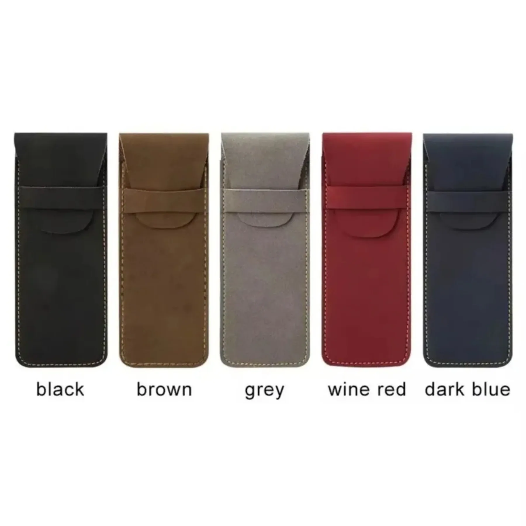 الراقية بو الجلود مقلمة المدرسة خمر المجمدة سعة كبيرة رفرف مجموعة مزدوجة القلم حقيبة اليابانية القرطاسية اللوازم المدرسية #4