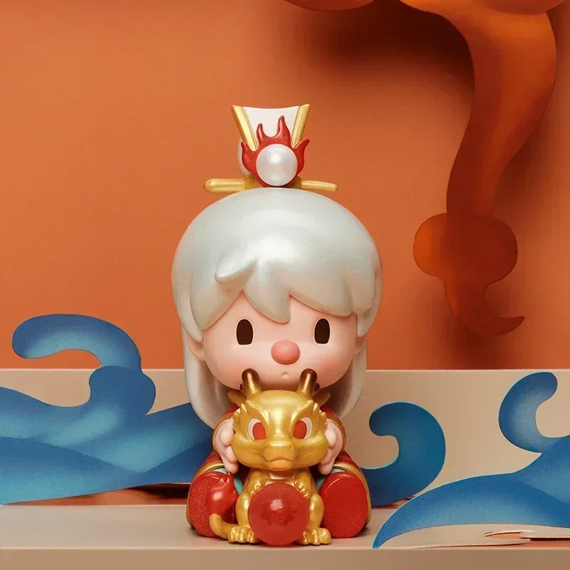 Pop Mart Loong Presents The Treasure Series Blind Box Kawaii Guess Bag Toys Desktop Decoration Surprise Anime Figure Ornament view 4