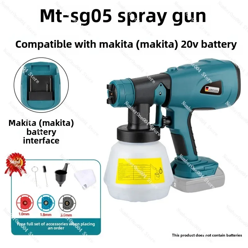 Applicable To Paint Spraying Gun Mivoch Watering Can Riobi 18V Lithium Battery Atomizing Spraying Gun