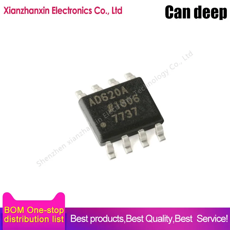 1PCS/LOT AD620ARZ  AD620AR AD620A 620ARZ SOP8 Instrumentation amplifier chip
