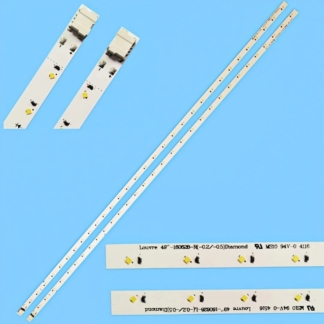 2PCS LED backlight strip for TV Louvre 49