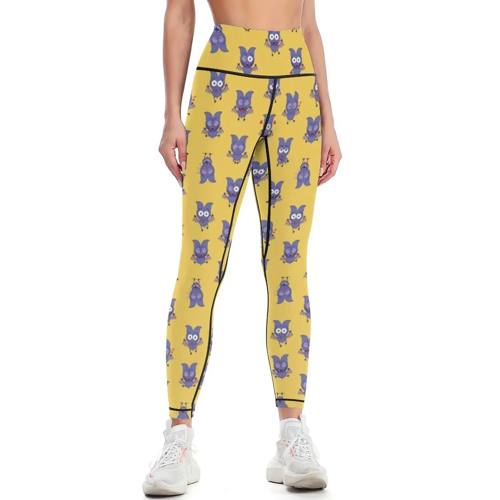 

Mischievous Halloween bat showing a series of funny moods Leggings Legging sexy woman Women's pants Womens Leggings