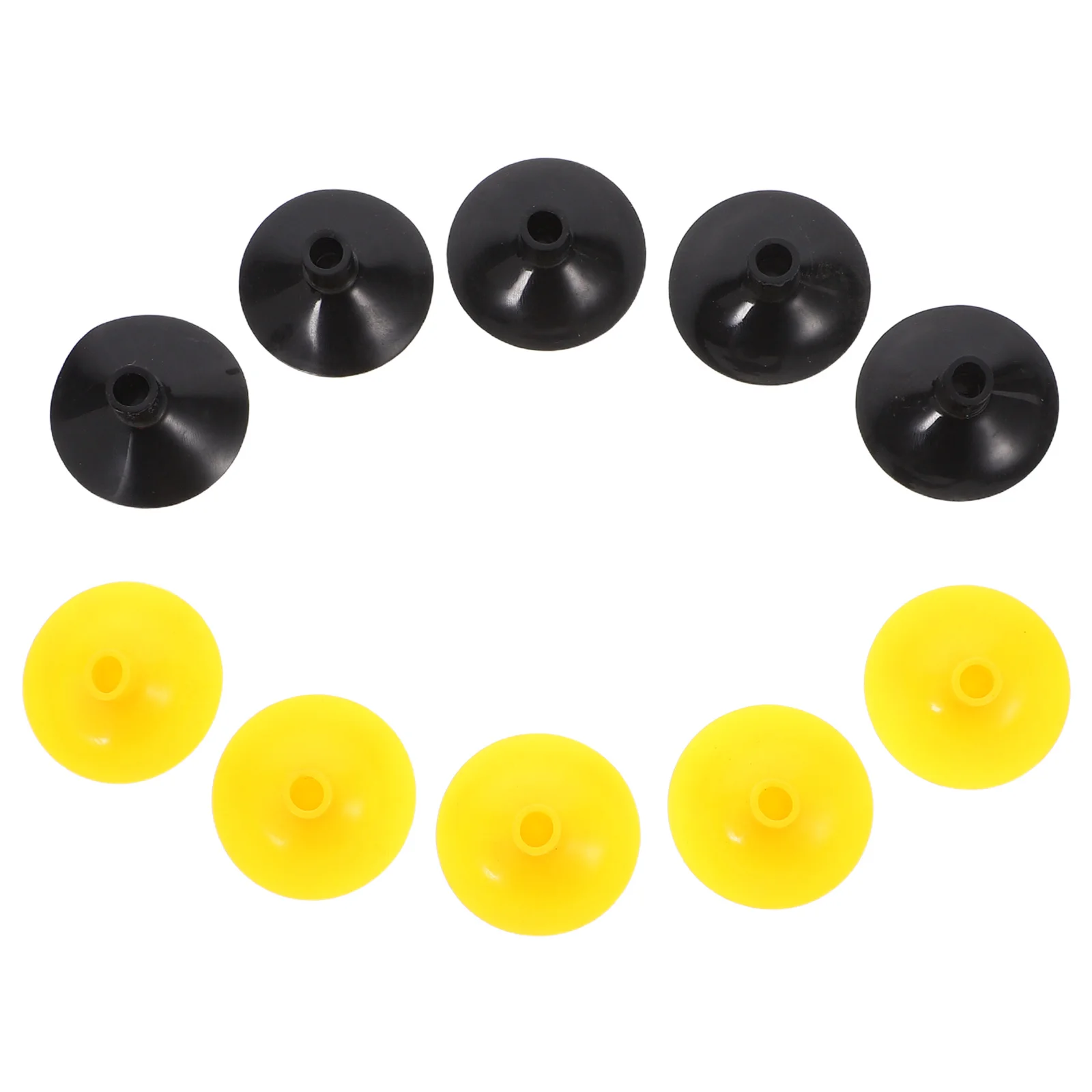 

10 шт., стрелы на присоске для стрельбы из лука, легкие прочные тренировочные сменные охотничьи стрелы на присоске, черные, желтые