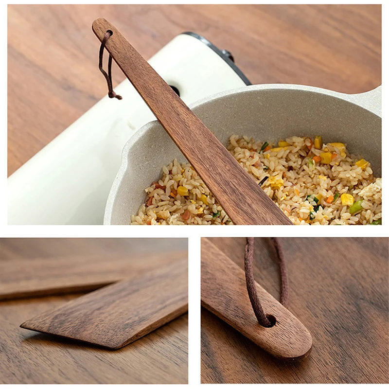 Teak Wood Spatula Small Kitchen Spatula for Cooking Egg Pancake Spatula Turner Outdoor Cooking Spatula Utensils Kitchen Tools