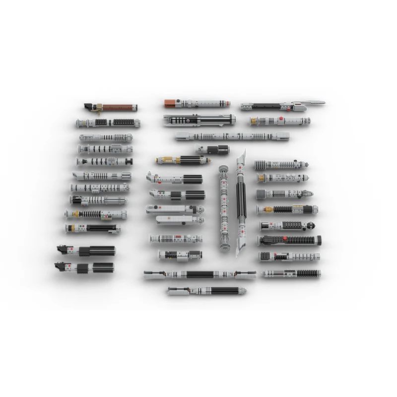 MOC Space War Lightsaber Series Classic Movie Military Buildingblocks Assembly Model Toy Children's Gift Universal Holder