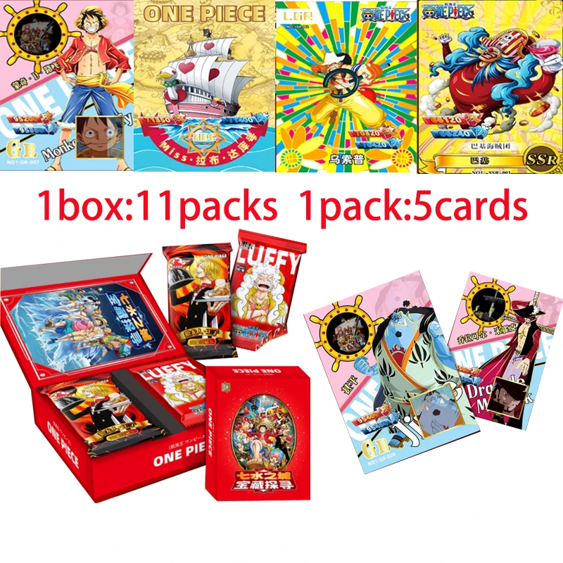 

ONE PIECE Treasure Series Cards Monkey D. Luffy Roronoa Zoro Cards Collection Kids Toys Gifts