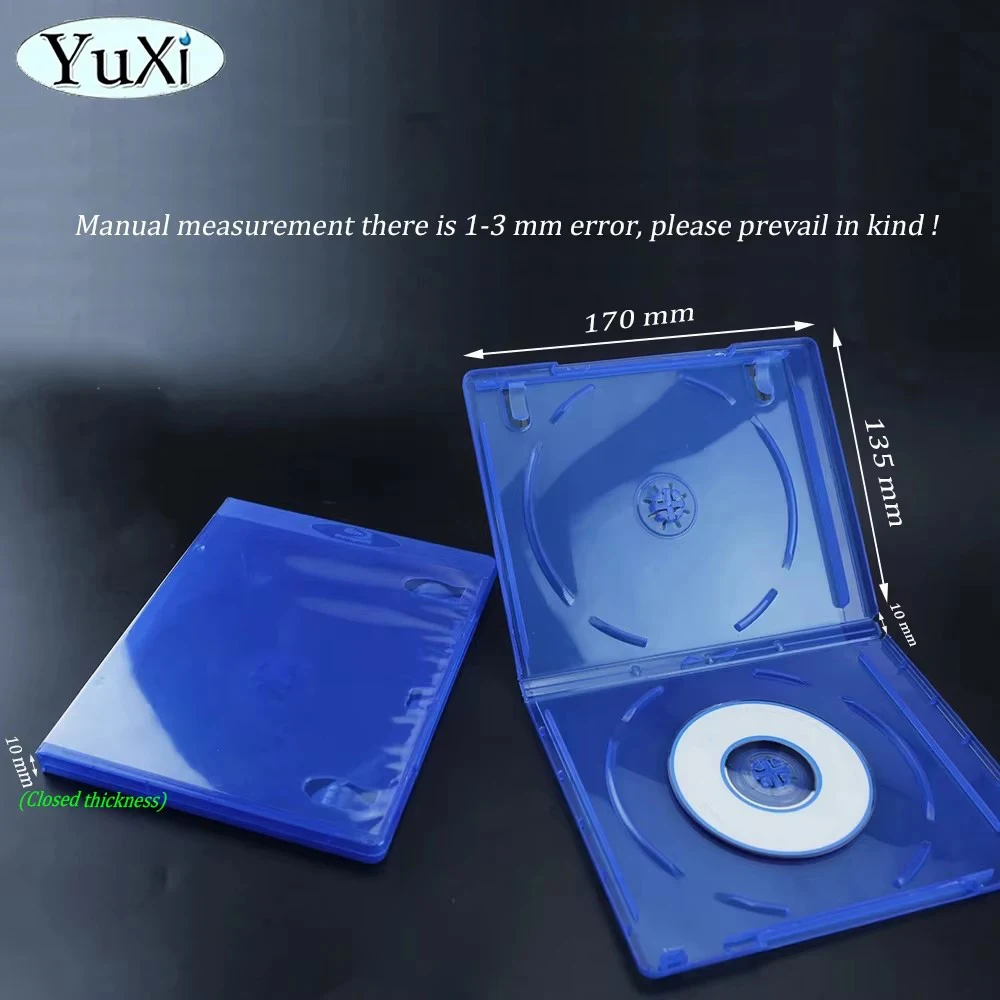 2Pcs For PS5 PS4 CD DVD Disc Transparent Box Case For PlayStation 4 Game Disk Holder CD Discs Storage Protective Box Cover