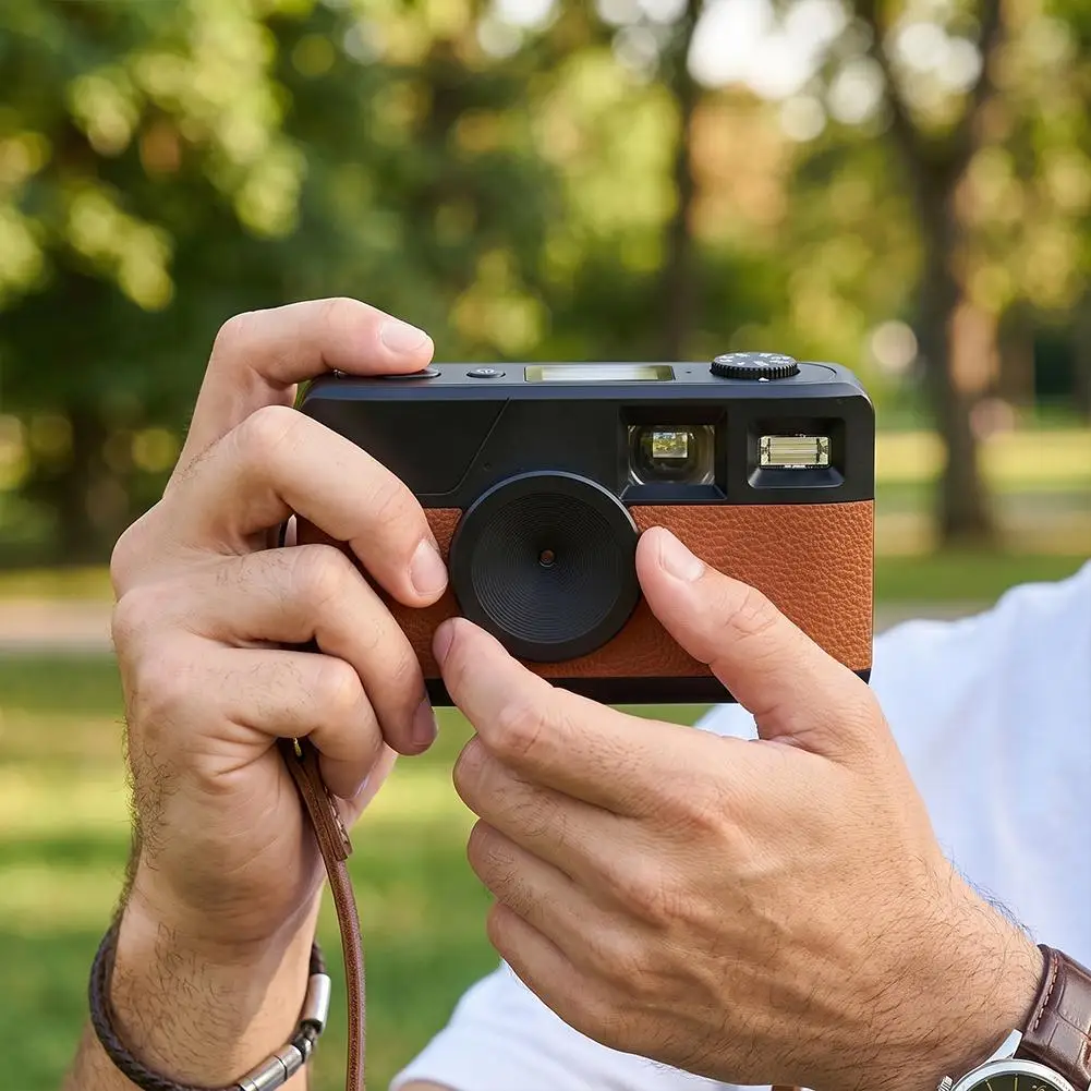 Vintage Screenless Digital Camera K1 8MP CMOS 8 Filters LED Flash Counter Portable ABS Retro Photography Camera for Travel