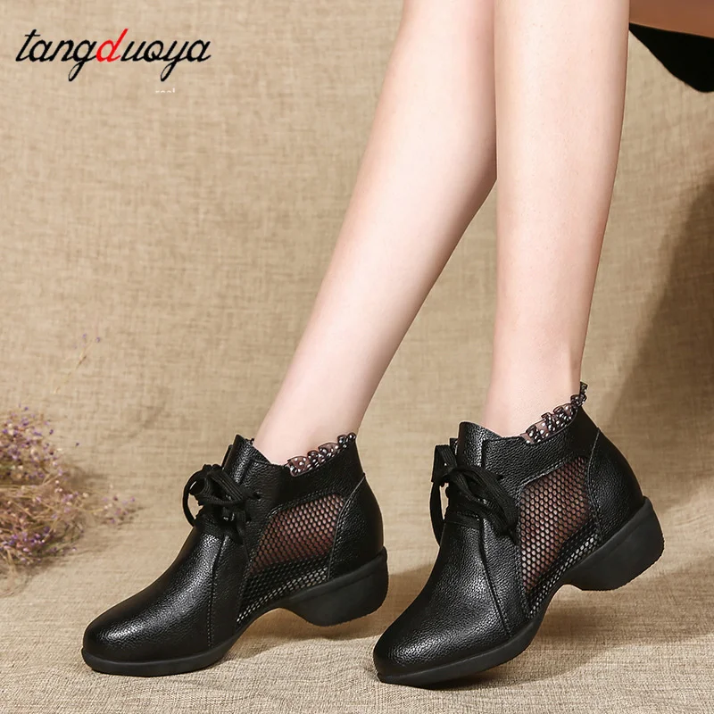 

Dance Shoes Woman Ladies Modern Soft Outsole Jazz Dance Sneakers Leather Breathable Female Dancing Fitness Sport
