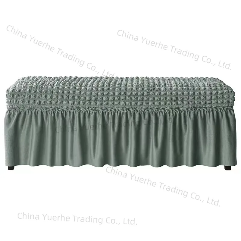 

Простой утолщенный чехол на стул, длинный чехол на педаль дивана с пузырьковой сеткой, прямоугольный эластичный чехол на краю юбки