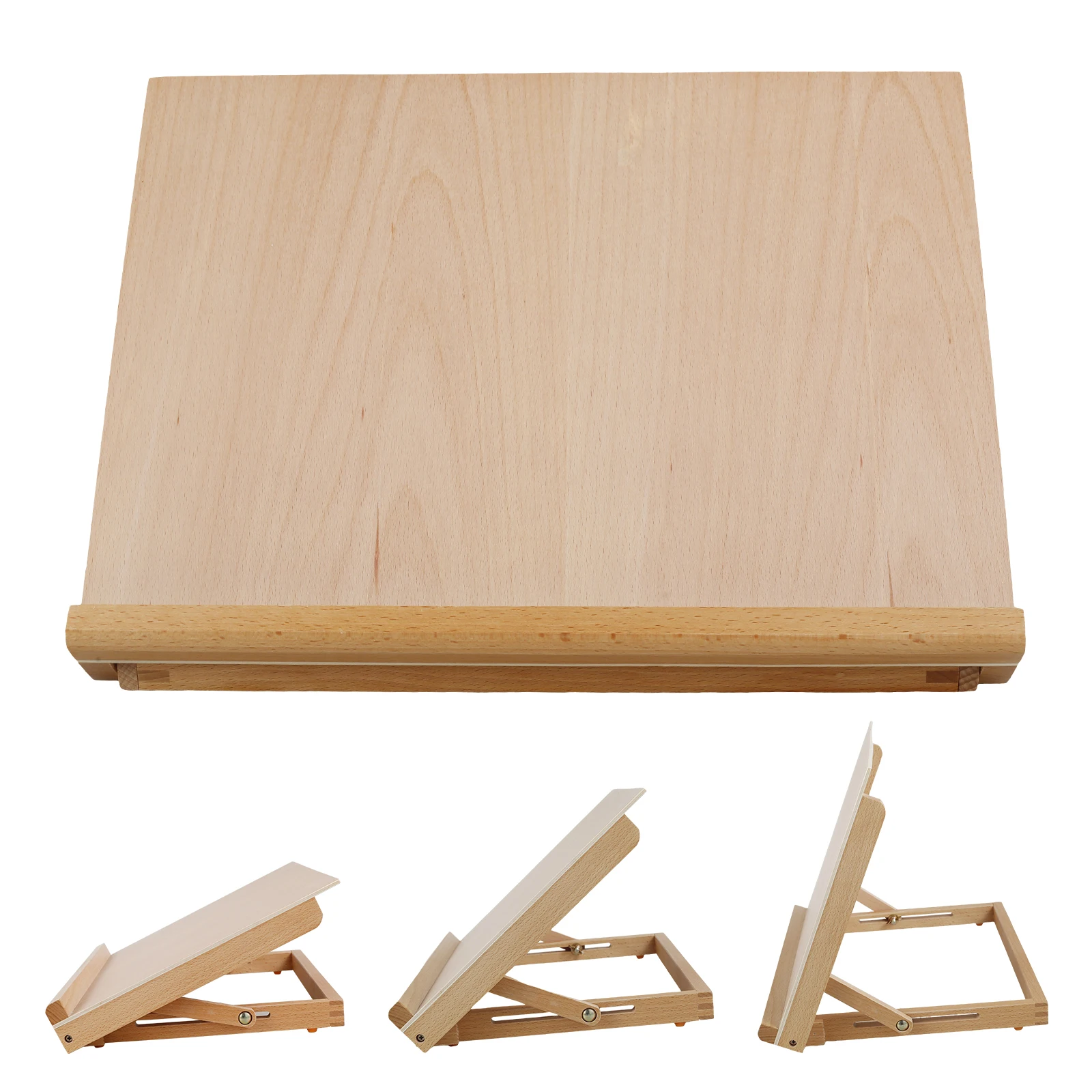 

Foldable Wooden Art Stand Portable Desktop Painting Easel With Tilted Writing Board Adjustable Sketching Painting Board Students