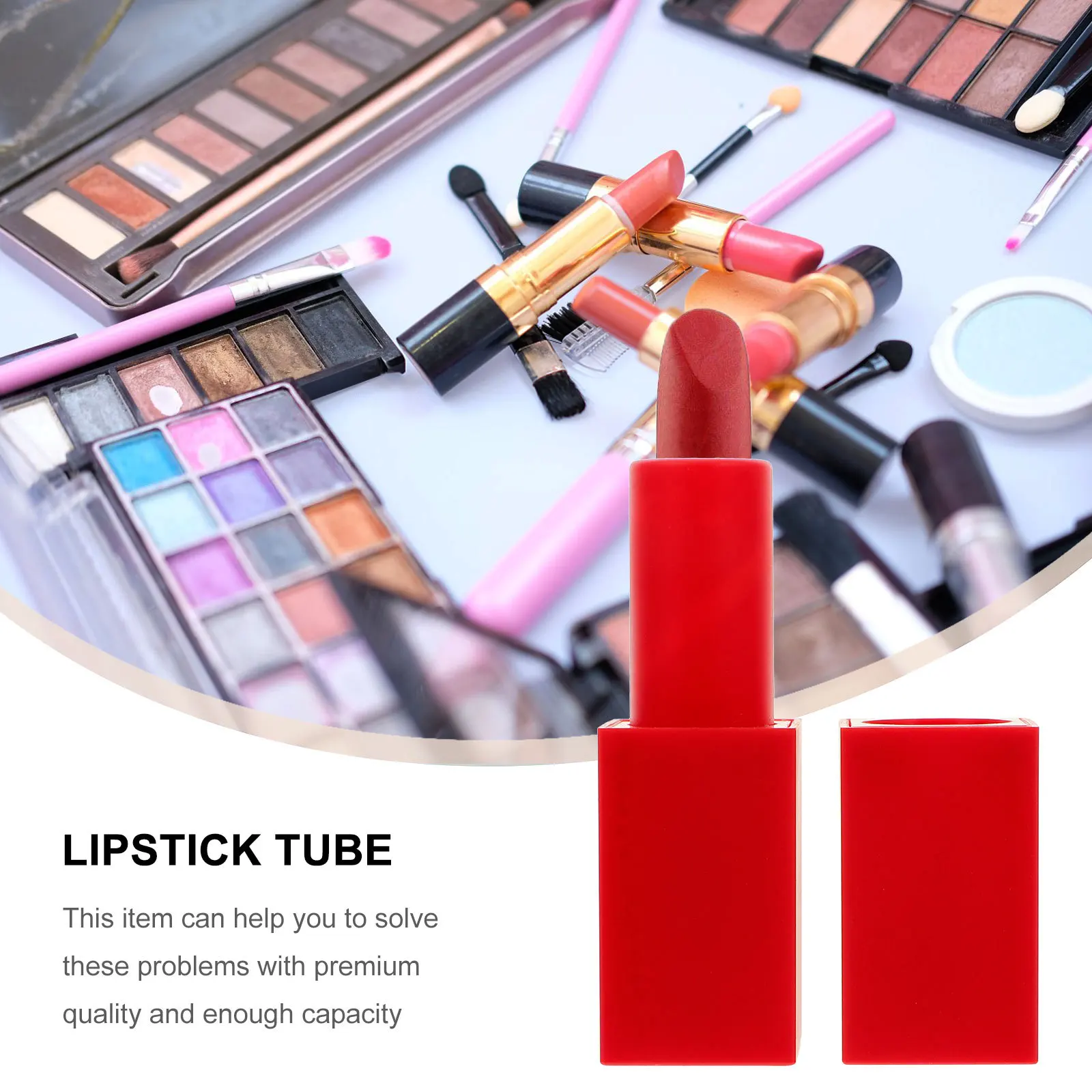 

5Pcs Lipstick Tubes Durable High Grade ABS Refillable Magnetic DIY Lip Balm Containers Empty Lipstick Tube Lip Balm Tube