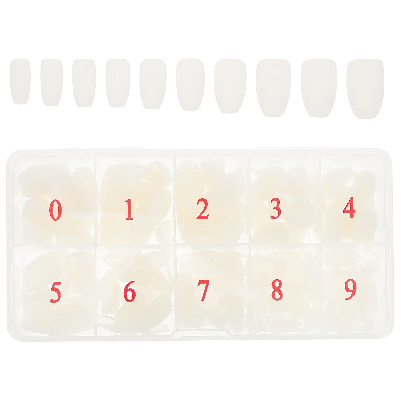 500Pcs Ballet False Nails Tips Detachable DIY Manicure Accessory False Nail Fake Nails Detachable Fake Nail Tips