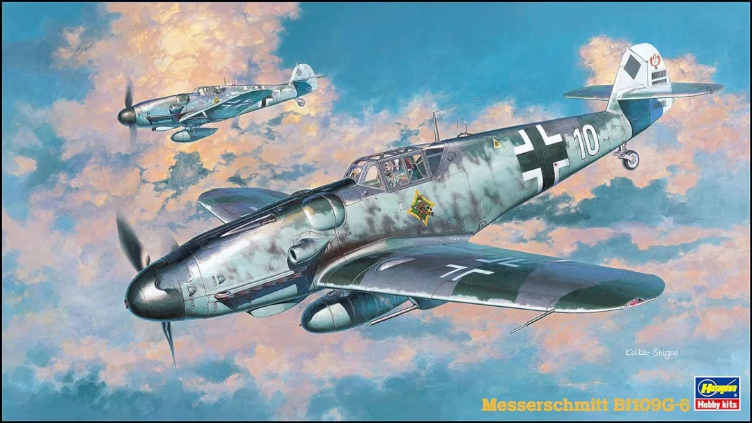 

Hasegawa 09147 Messerschmitt Bf109G-6 1/48 Military Assembling Scale Model Kit DIY Toy, Collection Birthday Gift