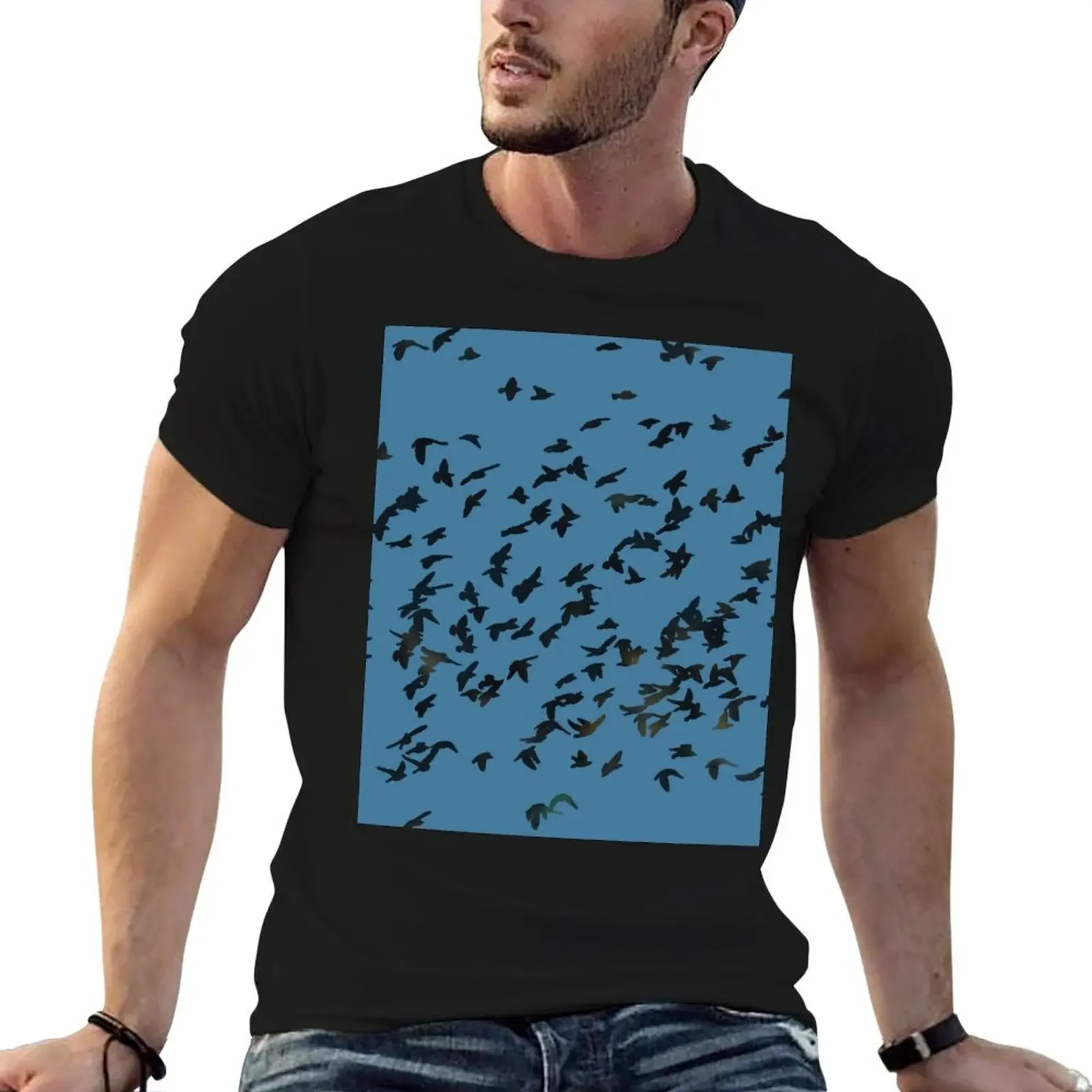 

Bird Flock T-Shirt T-shirts oversize cute clothes sublime baggy shirts mens graphic t-shirts hip hop