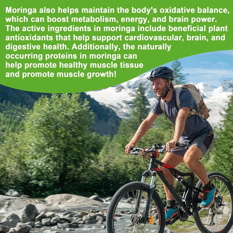 Moringa - Immune System, Energy & Metabolism Natural Anti-inflammatory Helps Detox, Antioxidant