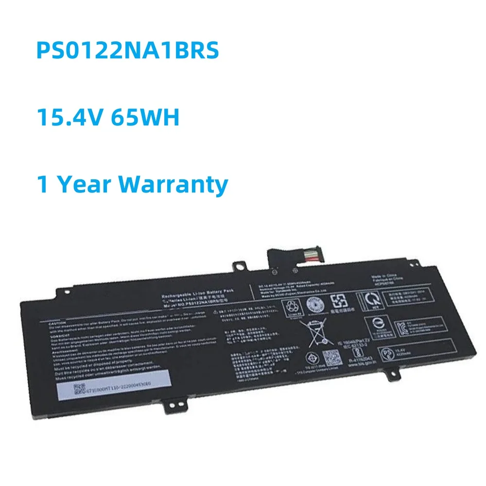 

PS0122NA1BRS 4ICP6/66/65 15.4V 65Wh Laptop Battery For Toshiba Dynabook Portege 14 X40L-K X40-J X40-J1431 X40-J1437