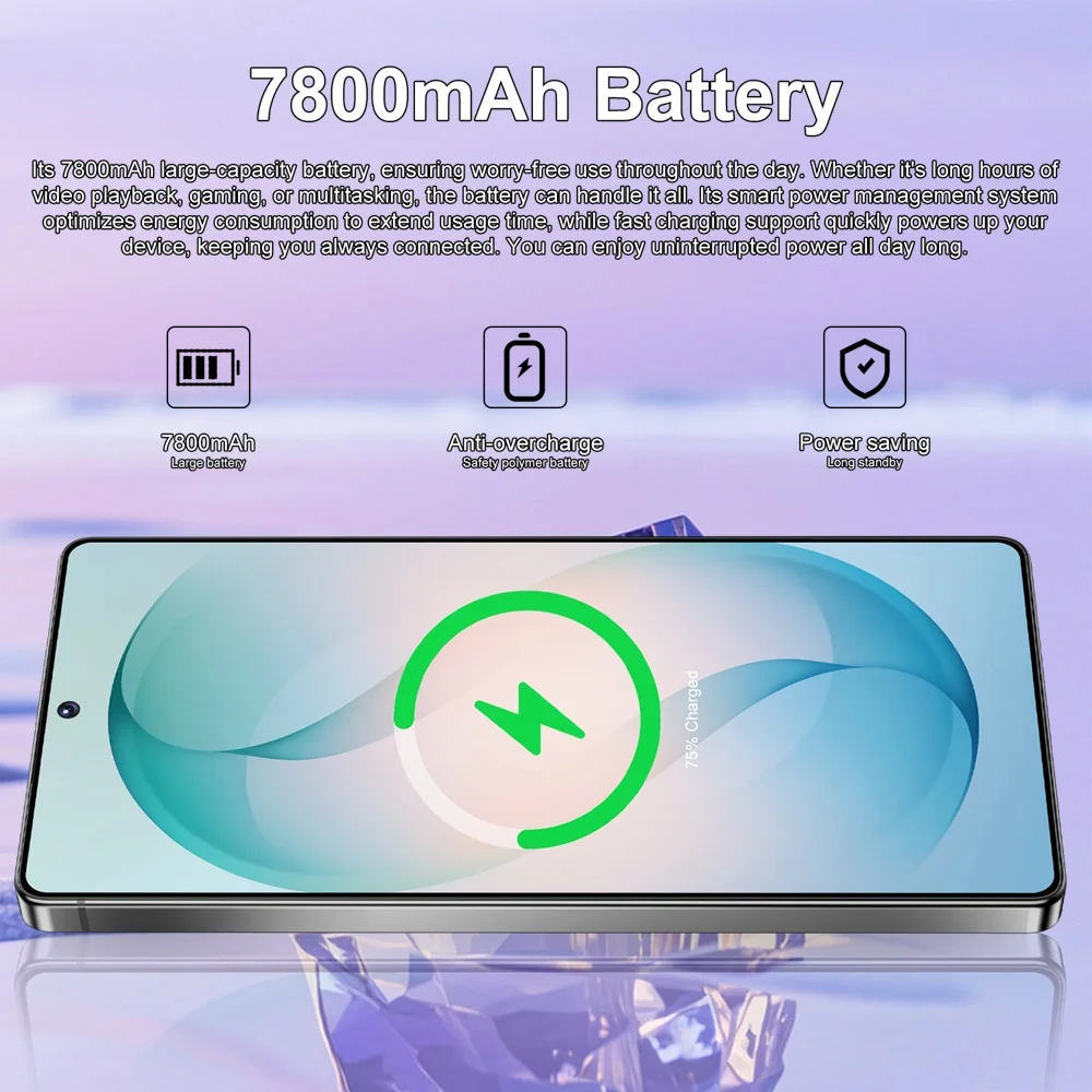 K-Touch S27 Ultra 5G Dual-SIM Dual-Standby Smartphone, 7,3 Zoll Android 15 Handy, 16+48MP Kamera, 22GB+2TB, 7800mAh Akku, werkseitig entsperrte Mobiltelefone – Detail 12