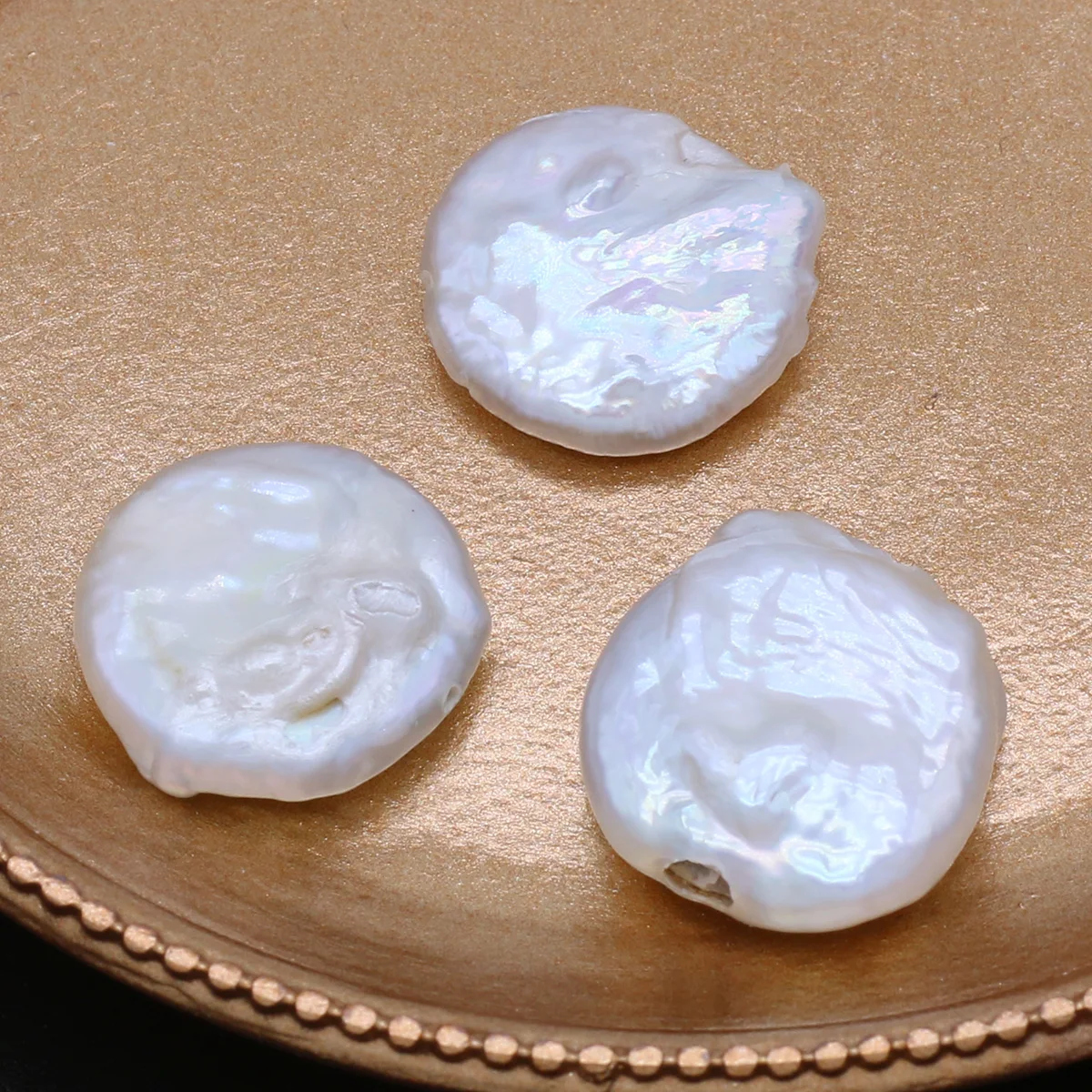Natural Freshwater Pearl Baroque Pearl Beaded Geometry Spaced Loose Beads for Jewelry Making DIY Necklace Bracelet Accessories