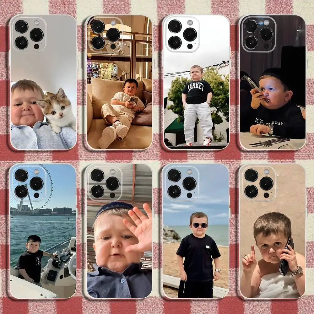 

Funny B-Babaite Hasbulla Phone Case For iPhone 16,15,14,13,12,11 Pro,Max,Plus,X,XS,XR,SE,Mini Transparent Silicone Soft
