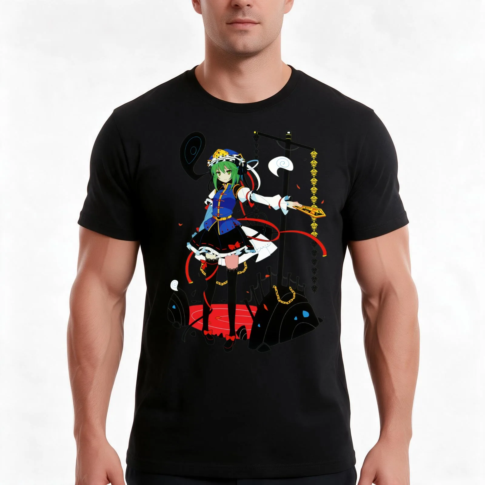 Touhou Project - Shikieiki Yamaxanadu T-Shirt, Summer Casual Cotton Tee, Oversized Streetwear Tops, Vintage Graphic Print