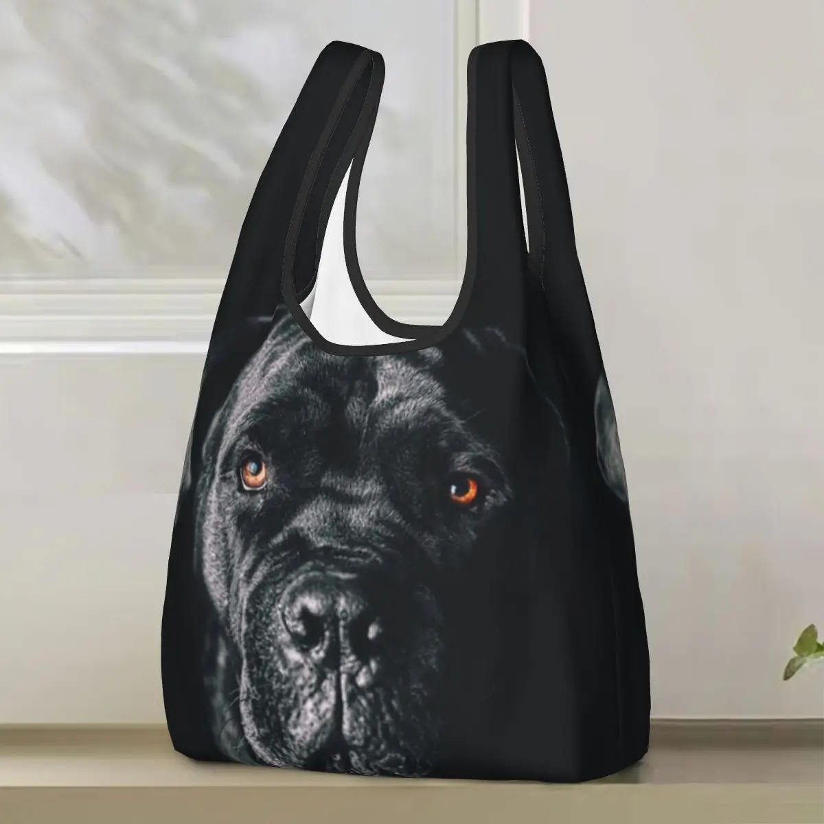 

The Art Of Dog Cane Corso - итальянская сумка для покупок Mastiff, портативные сумки-тоут, многоразовая сумка-шоппер на плечо, продуктовая сумка