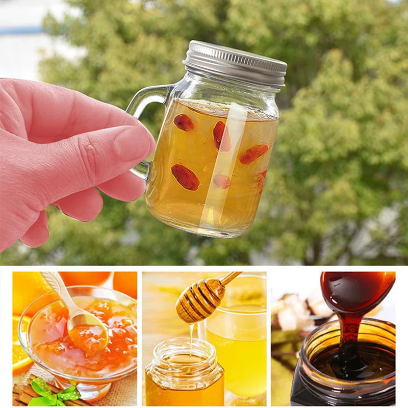 1PC Mini Picnic Spice Glass Bottle Small Sample Wine Glass Tasting Container Carry-on Medicine Box Honey Dispensing Sealed Box