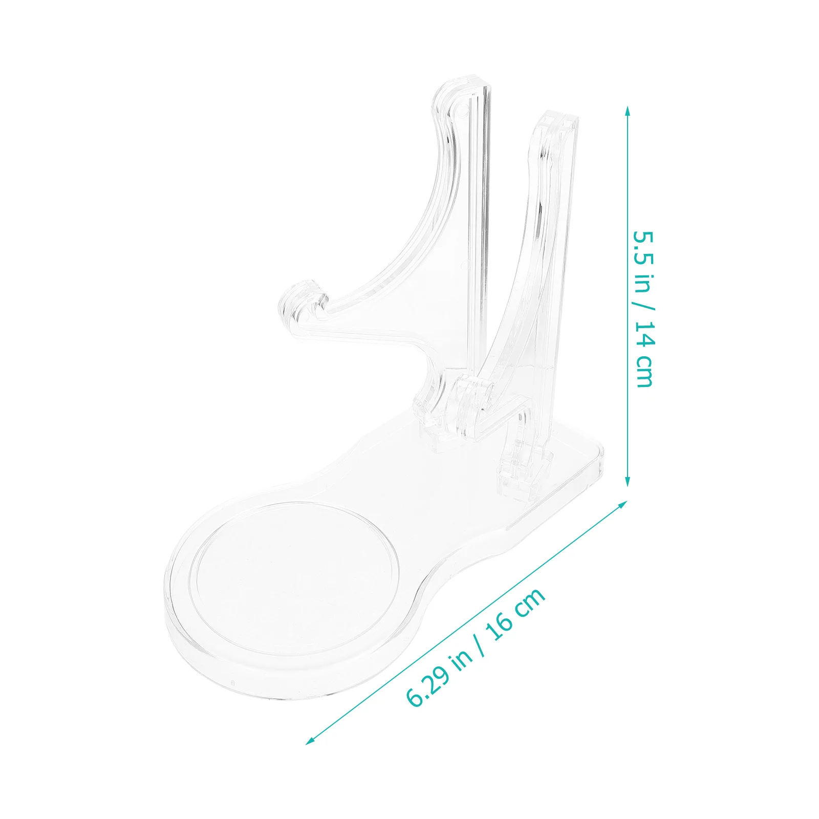 

2Pcs Acrylic Cup Display Rack Transparent Coffee Cup Storage Holder Simple Goblet Organizer Stands for Saucers Plates