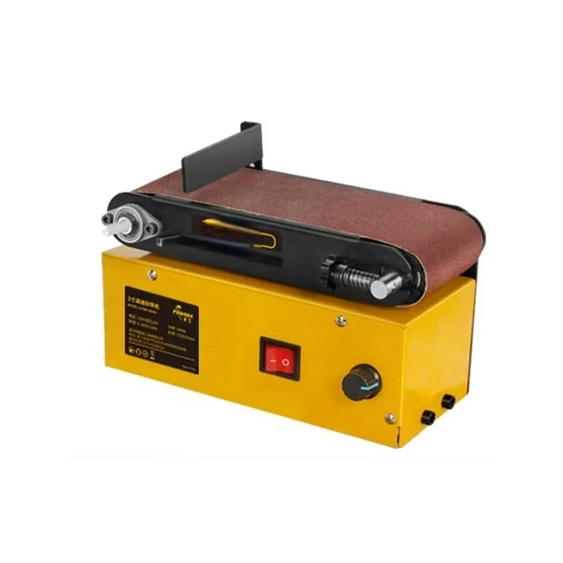 Belt type disc sanding machine Belt type sanding machine Desktop sanding machine Woodworking worktable 220V-24V