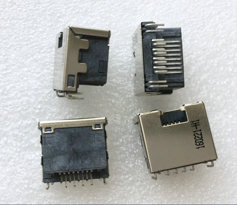 For Lenovo, ASUS, and other notebooks main board network interface card interface RJ45 network port 12 pins, with light