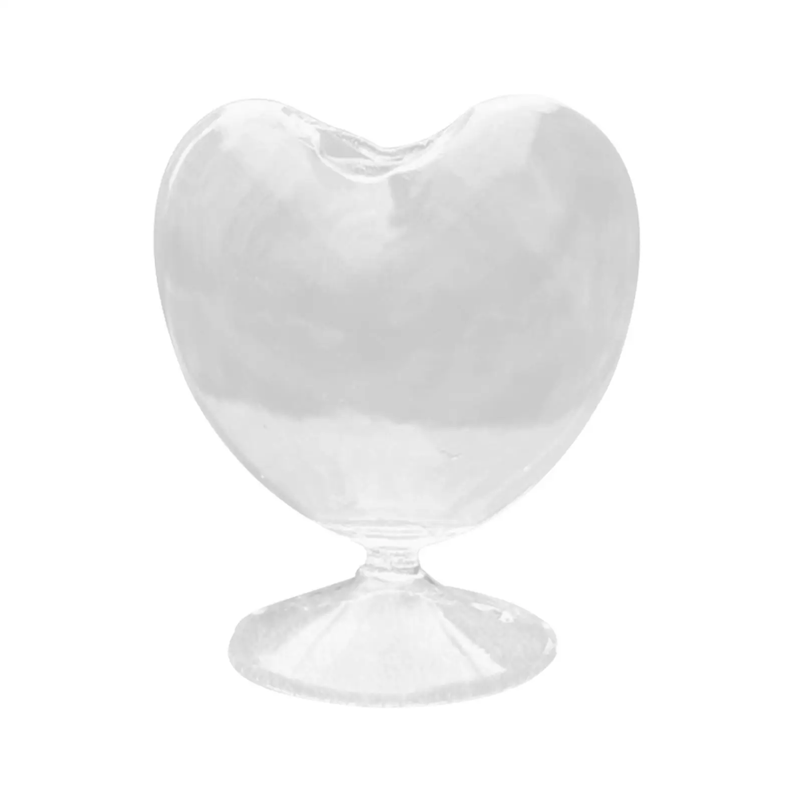 Heart Shaped Vase Glass Vase Flower Arrangement Cabinet Planter Vase for Bedroom Study Room Dorm Home Ornament