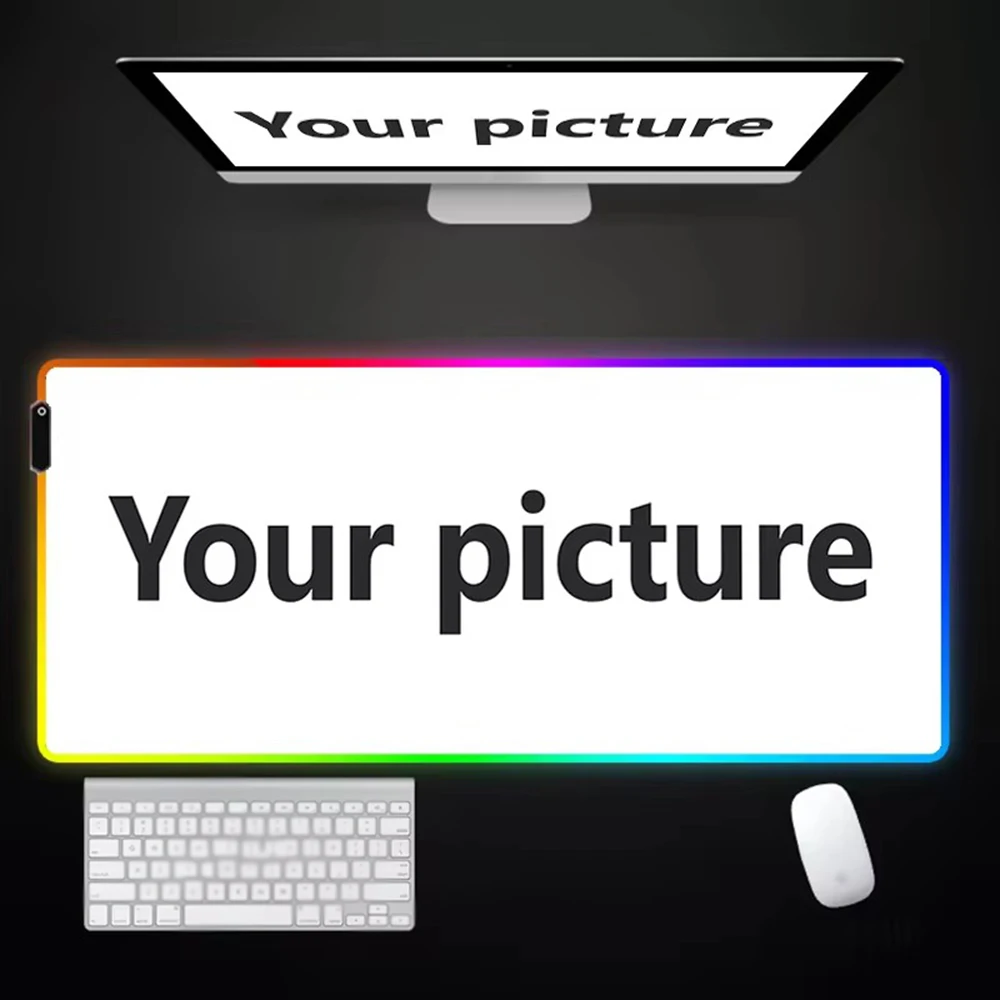 

DIY Custom Made Mouse Animal Pad Gaming LED Mouse Mat 900x400 Mousemats Table Pads PC Desk Mat RGB Keyboard Mat XXL