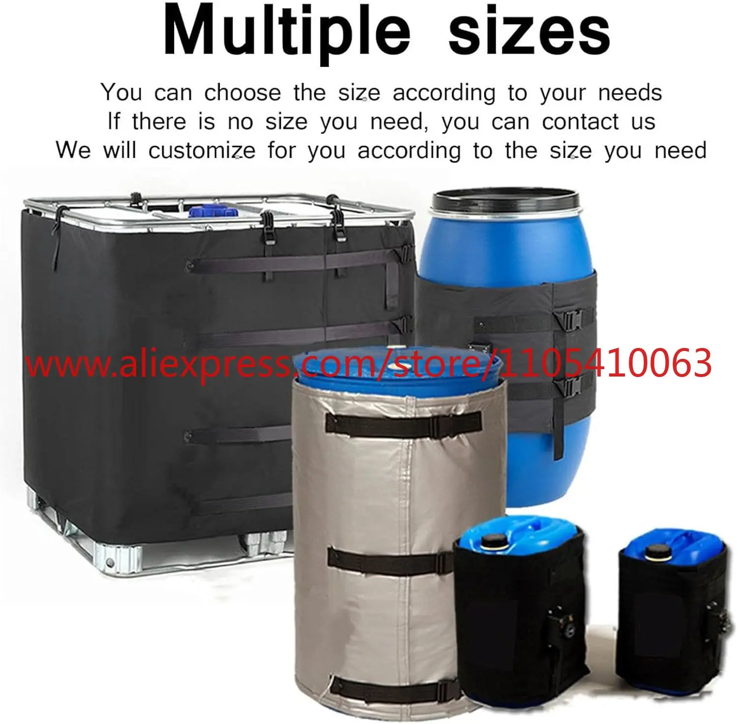 1pcs DragonPower 55-gallon barrel heating blanket 200-liter oil drum heater for honey heating, with control box