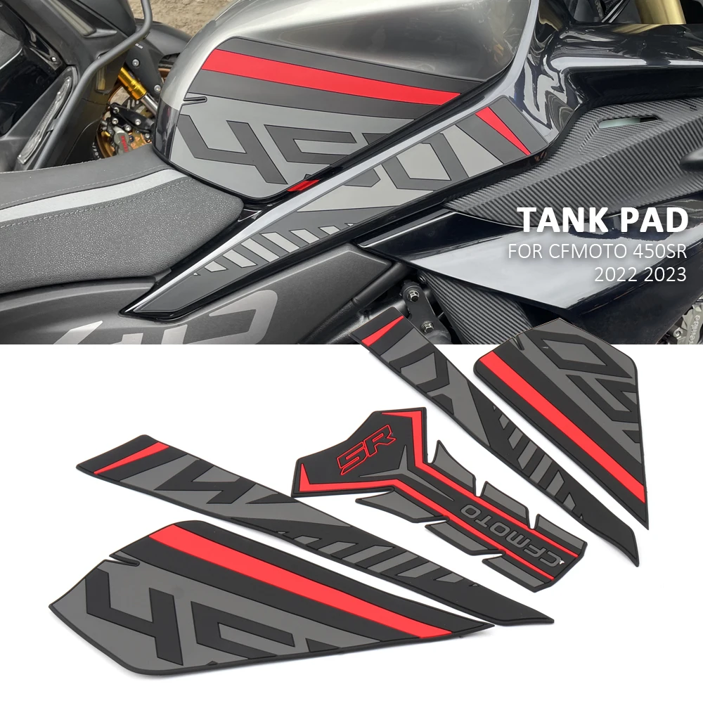 

For CFMOTO 450 SR 450SR 450sr 450 sr 2022 2023 Motorcycle Fuel Tank Side Anti Slip Protection Pad Knee Grip Stickers Accessories