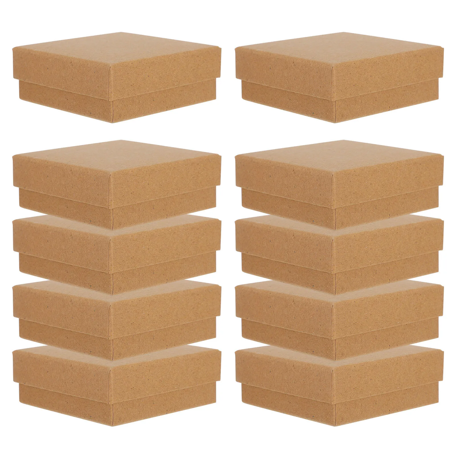 10 قطعة صندوق تعبئة المجوهرات مستطيل للتذكارات تخزين الإسفنج وسادة الحاضر التفاف حالة عيد الحب هدية حلقة ساعة