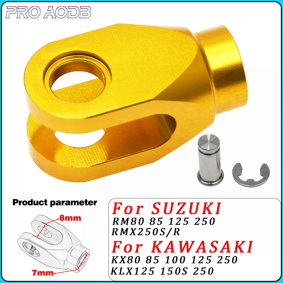 

Motorcycle Rear Brake Clevis For KAWASAKI KX80 85 100 125 250 D-TRACKER125 KLX125 KLX150S KLX250 1998-2016 2017 2018 Dirt Bike