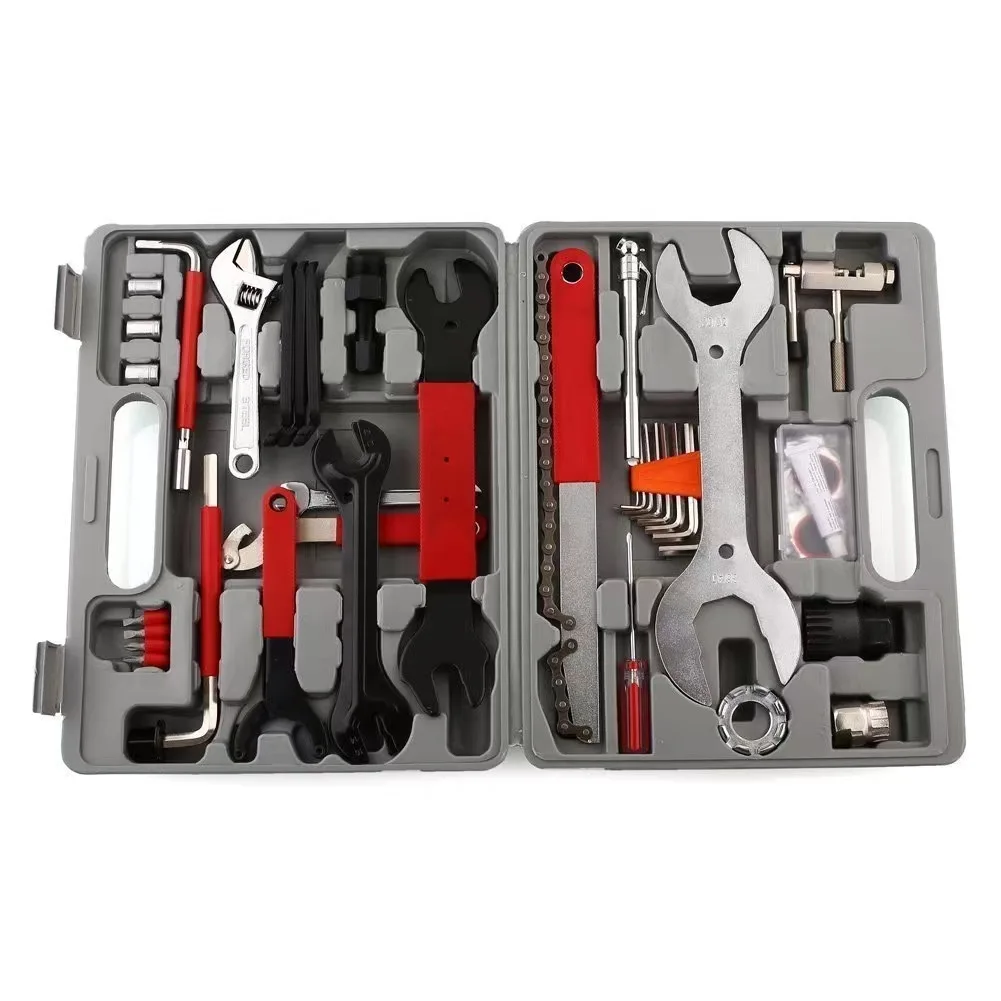 

Полный набор инструментов для велосипеда, инструмент для ремонта горного велосипеда, комбинированный инструмент для ремонта велосипеда