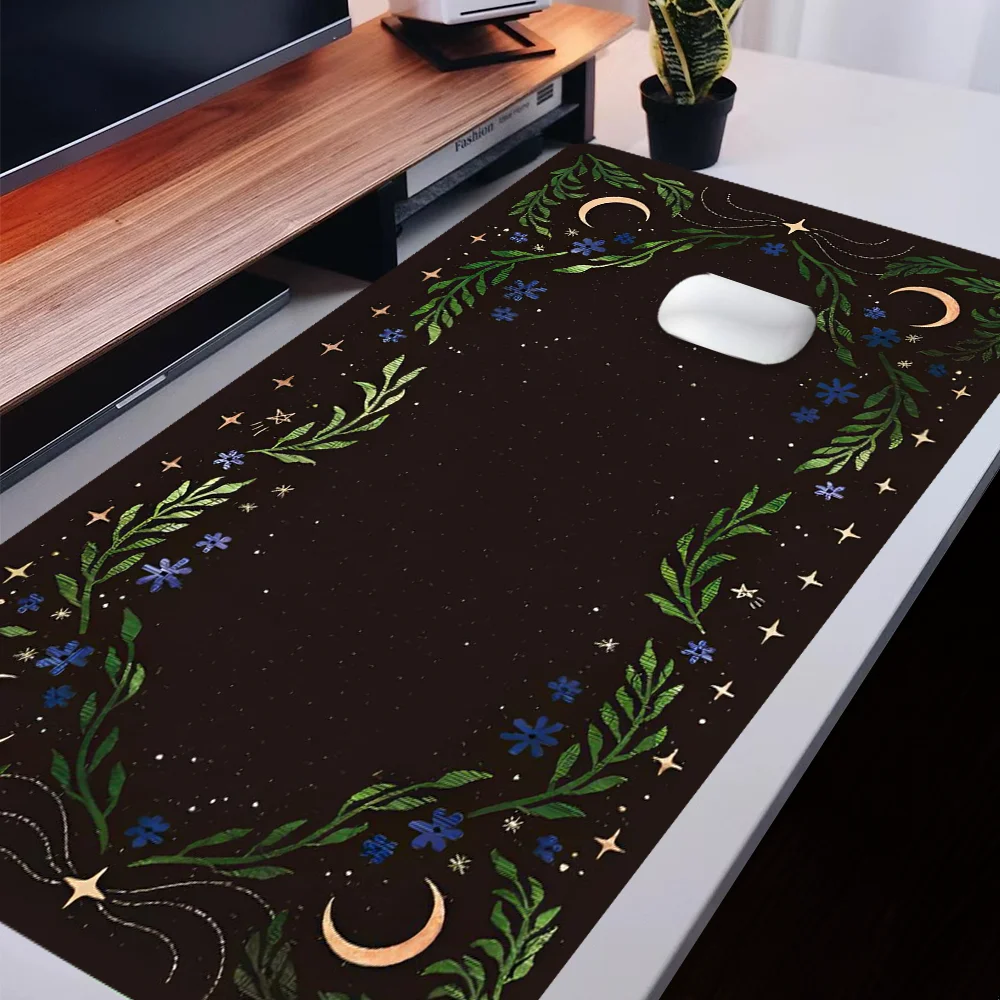 1pc Large Mouse Pad Xl Desk Mat Rubber Base Desk Accessories Non Slip Stitched Edge Mousepad For Computer Gift For Men Friends