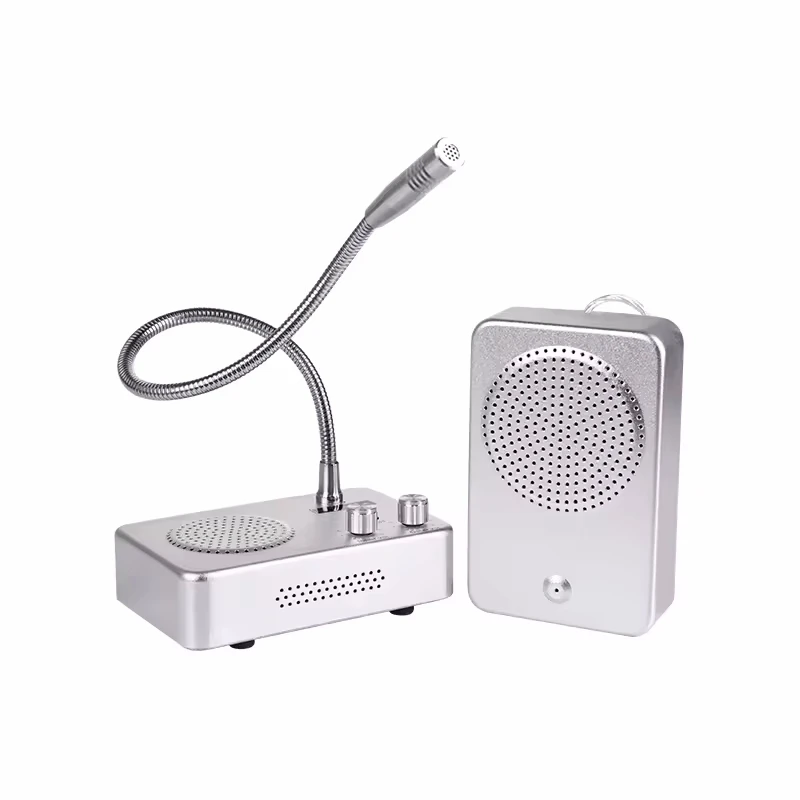 

Hot Sale Walkie Talkie Dual Way Systems For Business Bank Window Intercom System