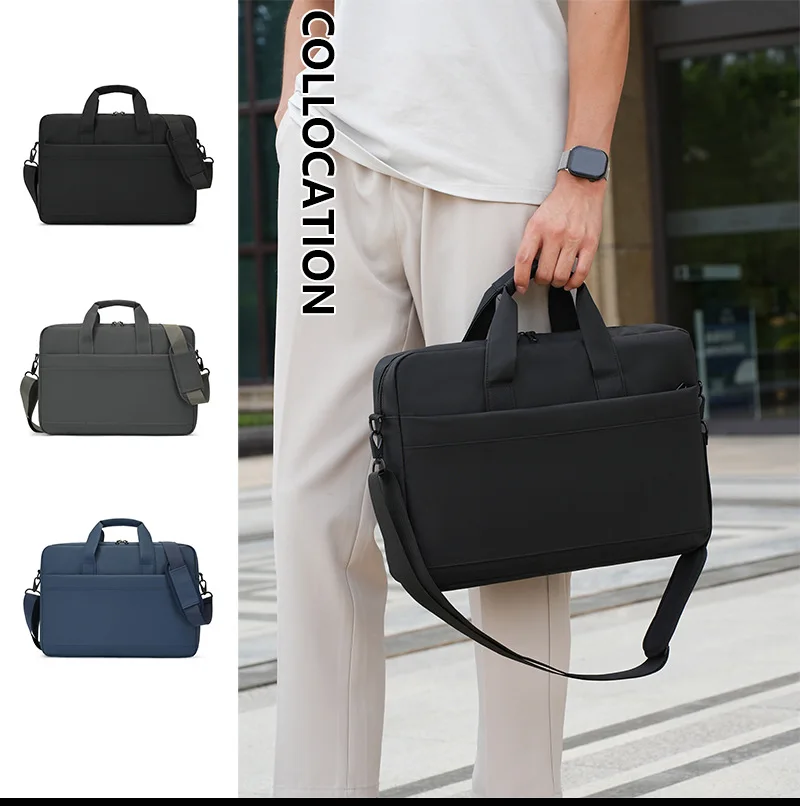 حقيبة تخزين كمبيوتر متعددة الطبقات مقاومة للماء من أكسفورد للأعمال والترفيه وخفيفة الوزن ومقاومة للاهتراء ووسادة كتف #1