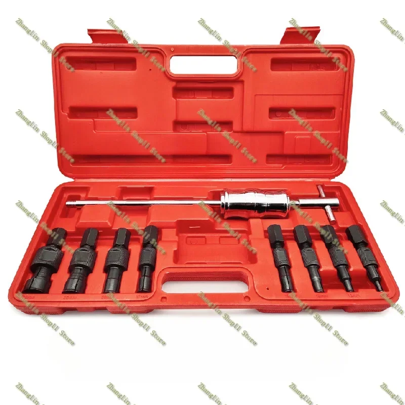 9pc Blind Hole Kit 8-32mm Slide Hammer Pilot Internal Bearing Puller Bearing Extractor Removal Tool Kit