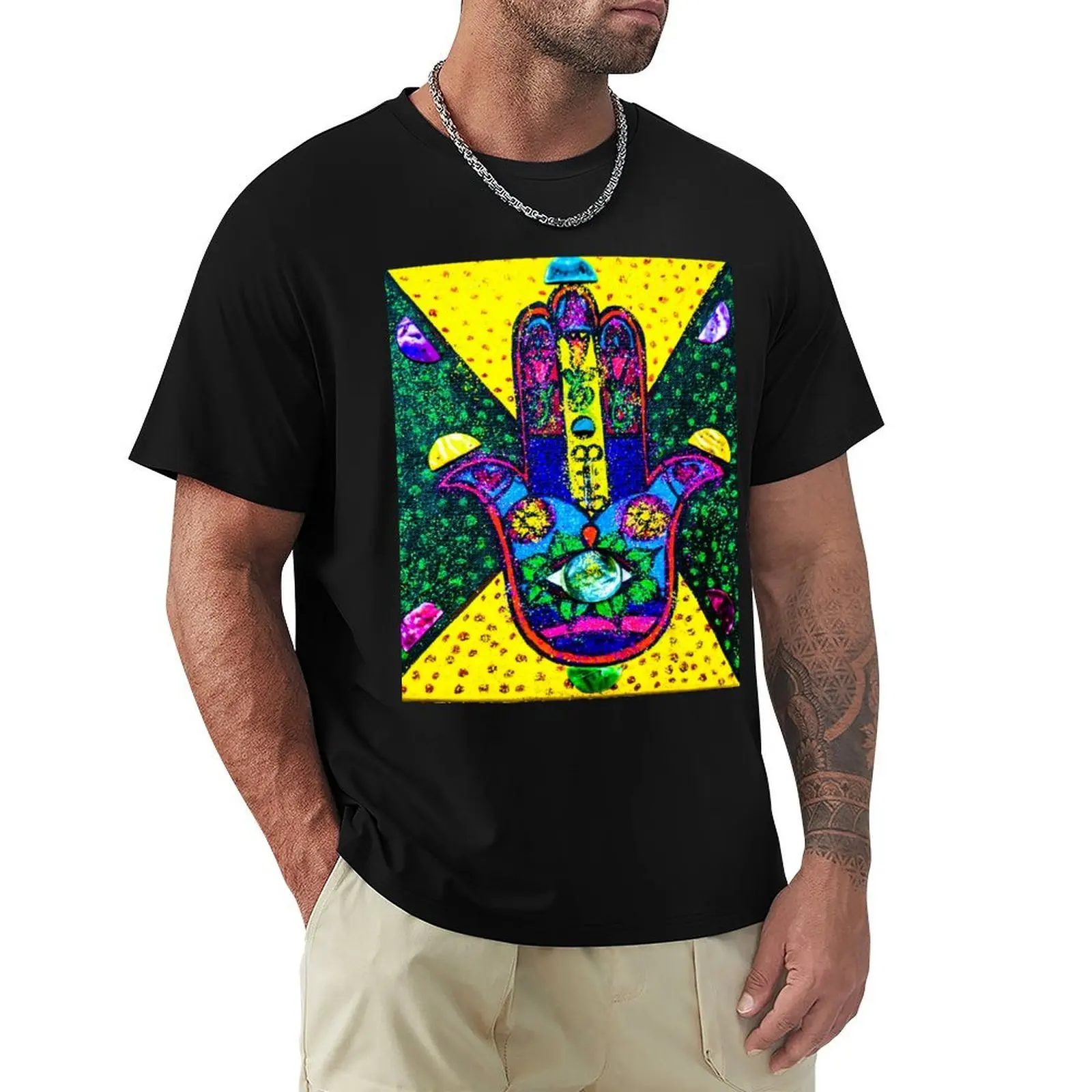 

Talk to the Hamsa T-Shirt Anime t-shirt summer tops anime shirt men clothing