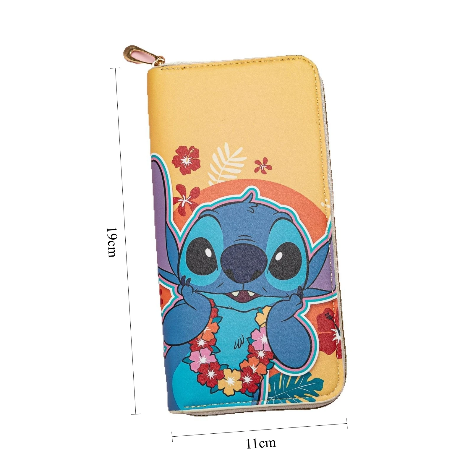 Bolso de mano de Disney para niñas, monedero de punto, cartera larga de dibujos animados de Anime Madam, tarjetero, monedero de bebé de punto, billetera bonita